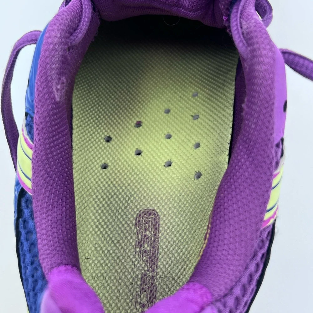 Asics Gel-Blast 5 Purple‎ Blue Lime Indoor Court Shoes E358Y Womens Sneakers